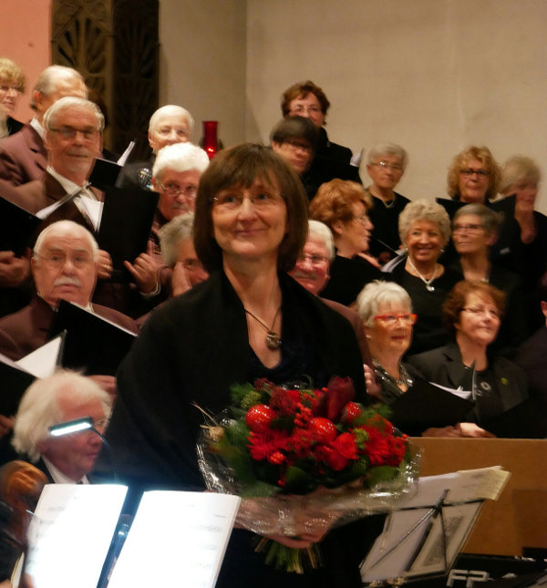 Ulli in Bensberg-Kaule mit Blumen